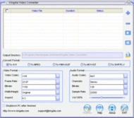 Kingdia Video to AVI WMV FLV DVD MOV MPEG SWF Converter screenshot